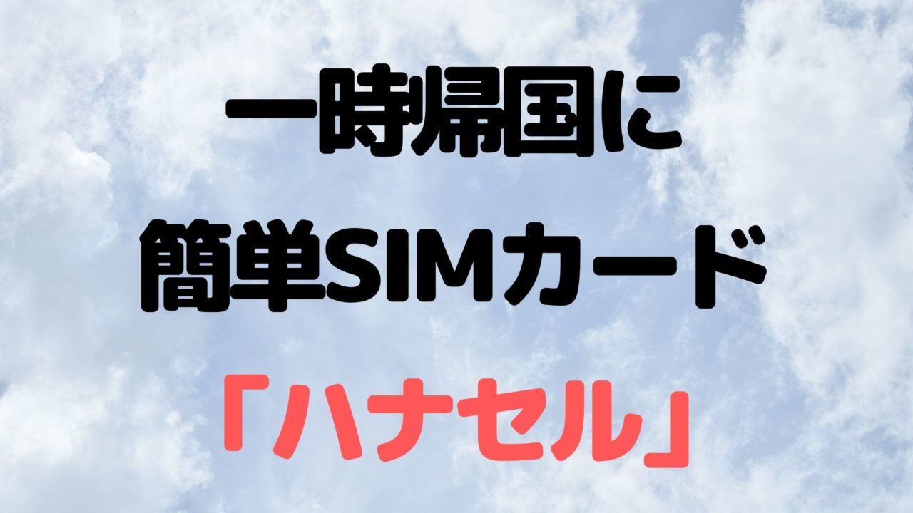 体験談 一時帰国の時にsimカード ジャパンsimカード を使った感想 ようへいスタイル